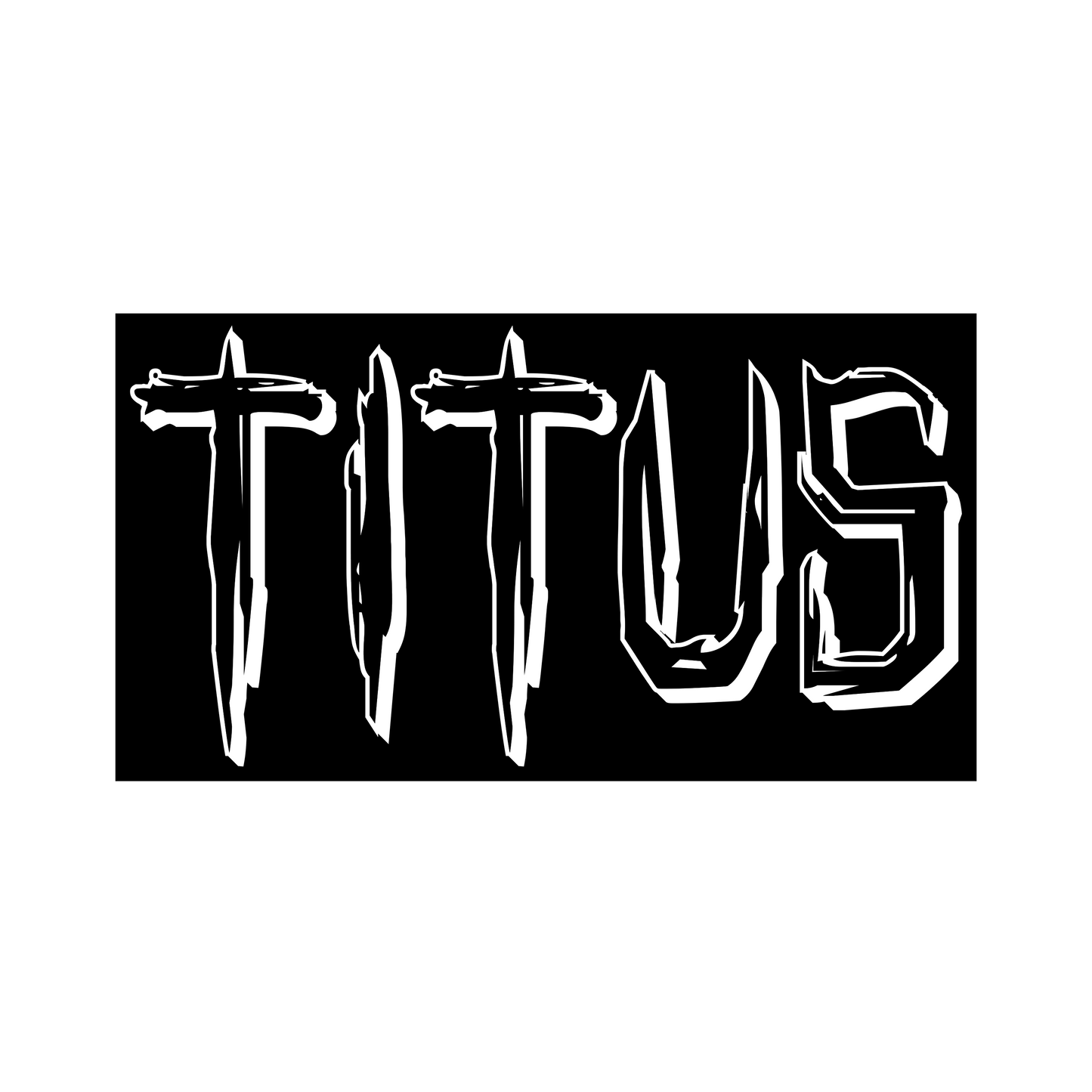 "TITUS" Tote Bag + Sticker Bundle